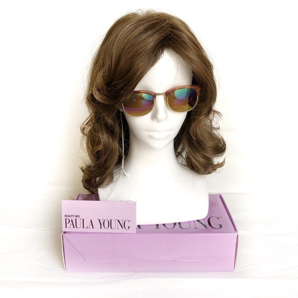 Paula Young Synthetic Long Wavy Natalia Size Avg Color 8/12A Highlights NIB